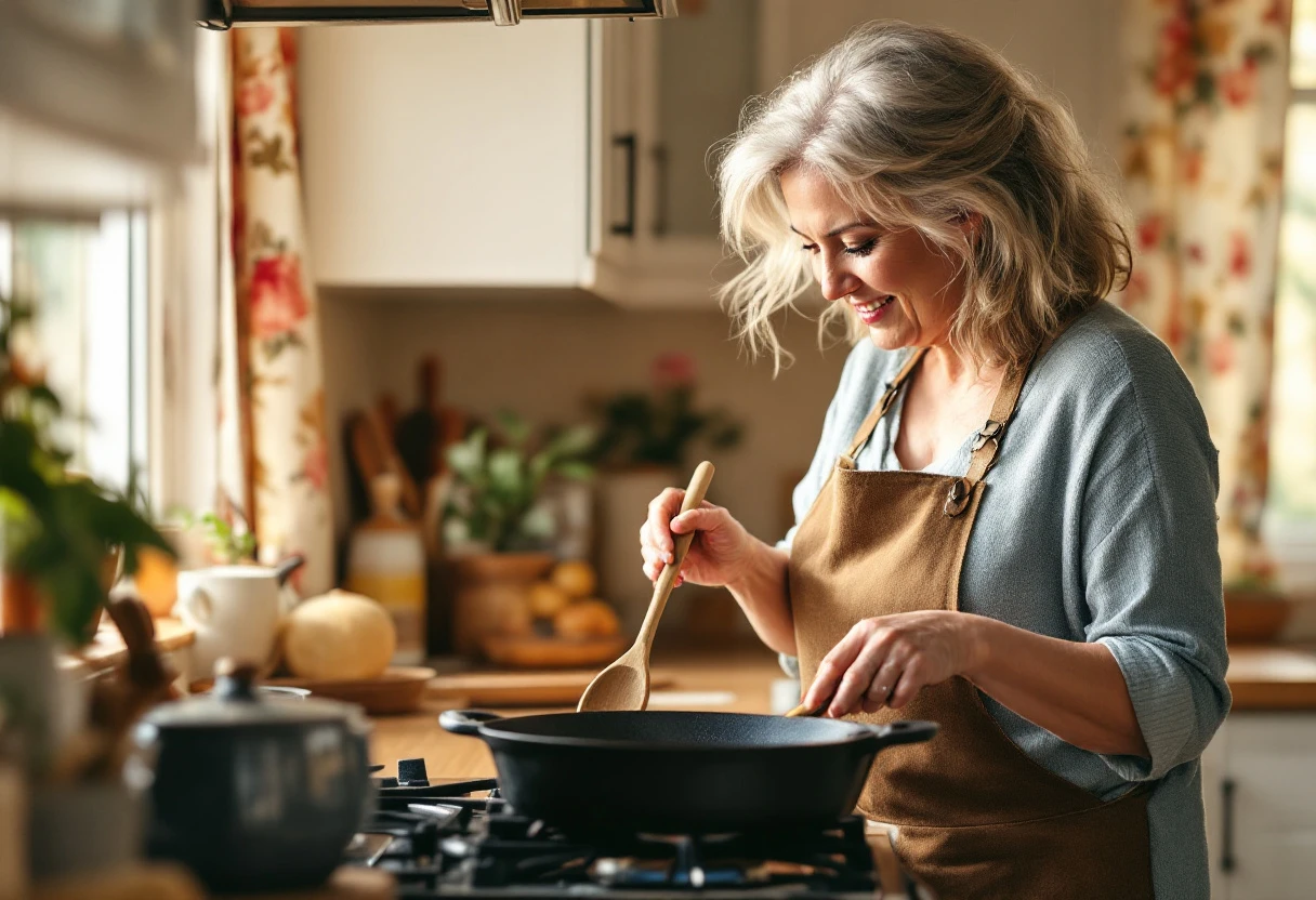 Diane in her kitchen